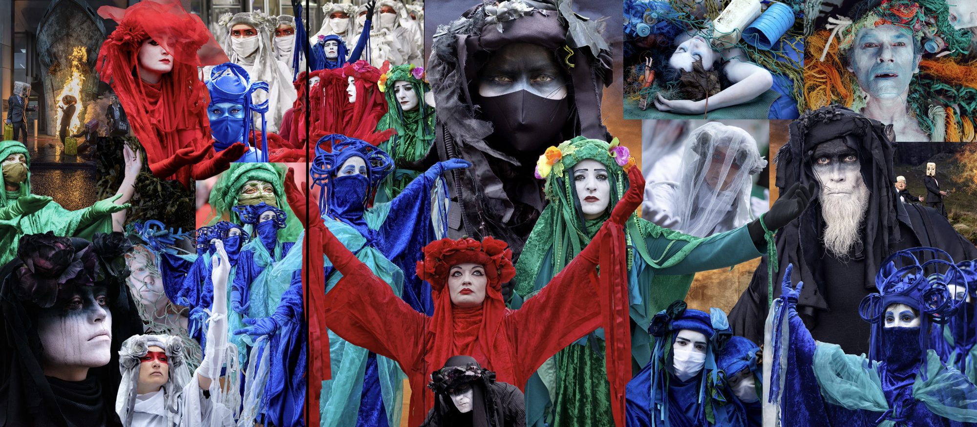 Collage of festival performers